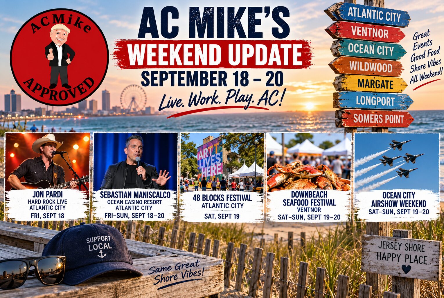 Read more about the article Local Summer Isn’t Over Yet: What’s Happening in Atlantic City & Down the Shore This Weekend
