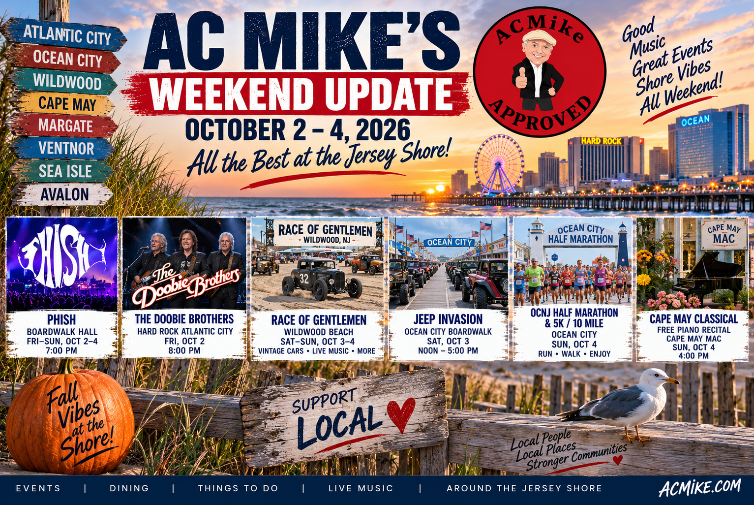 Read more about the article AC Mike’s Weekend Update: Fall at the Shore Is Loaded!